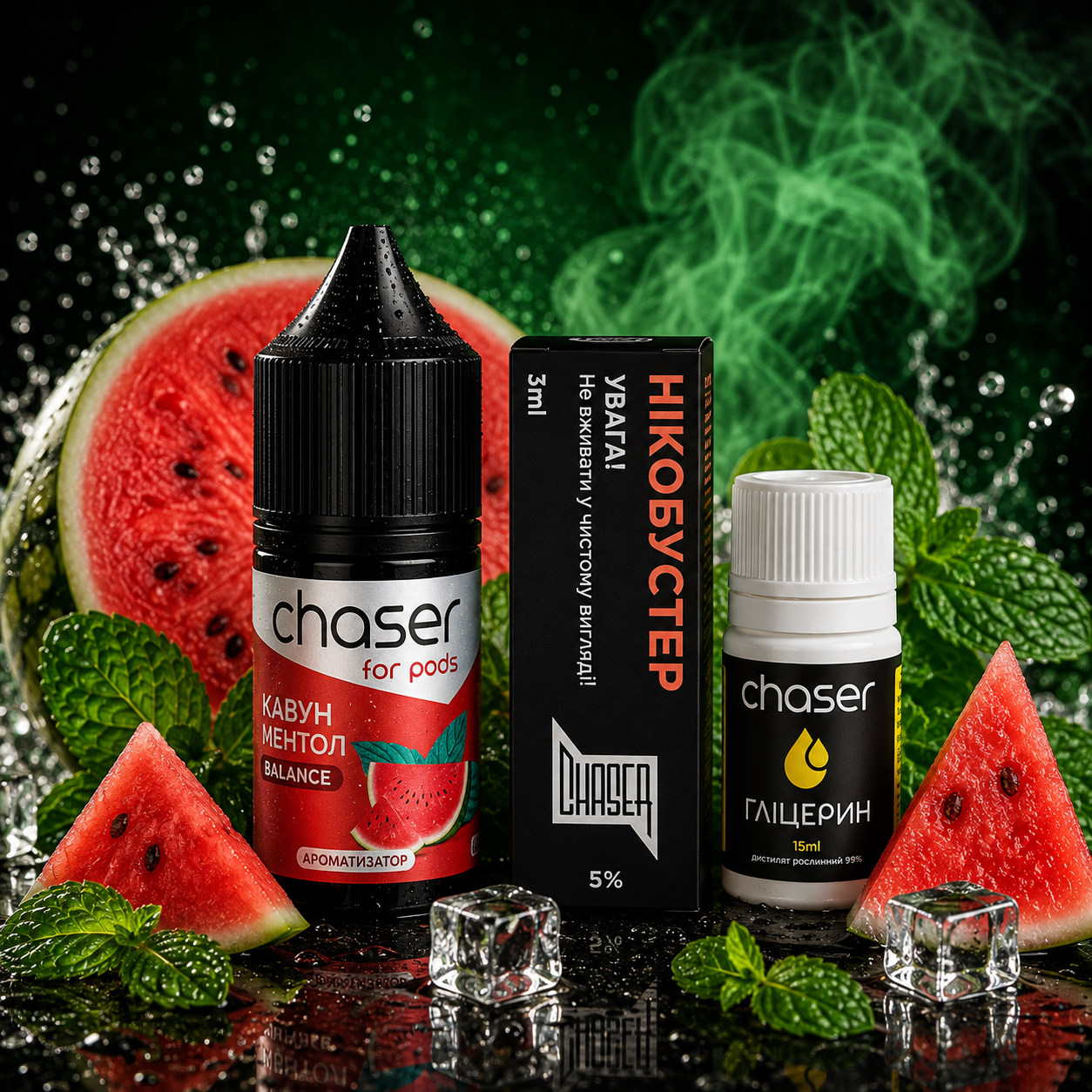 Chaser for pods Arbuz Mentol