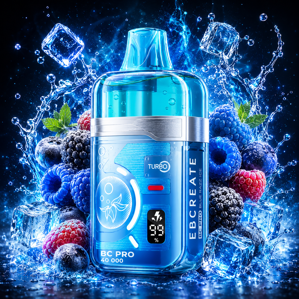 EBCREATE BC PRO 40 000 Blue Razz Ice