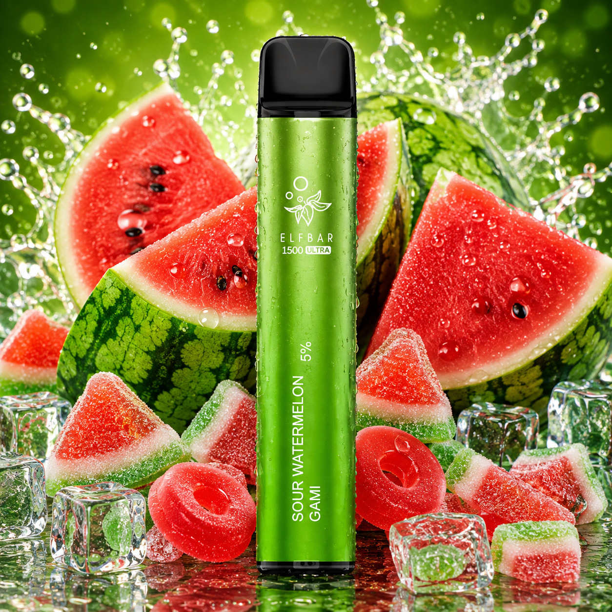 ELF BAR 1500 Ultra Sour Watermelon Gami
