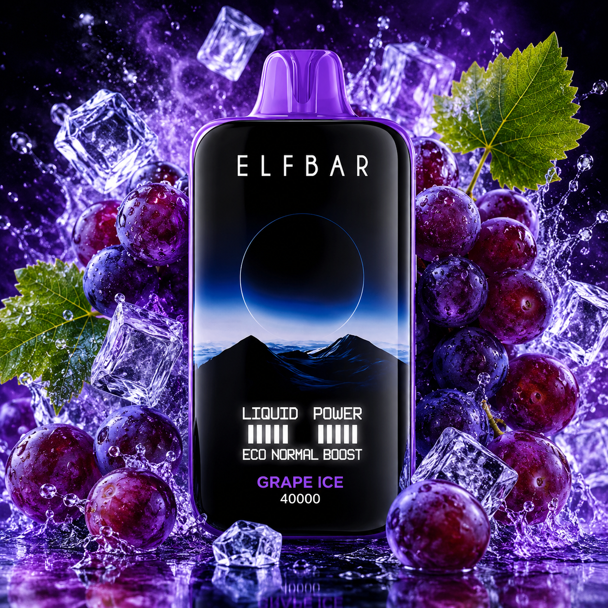 ELF BAR MOON NIGHT 40000 Grape Ice
