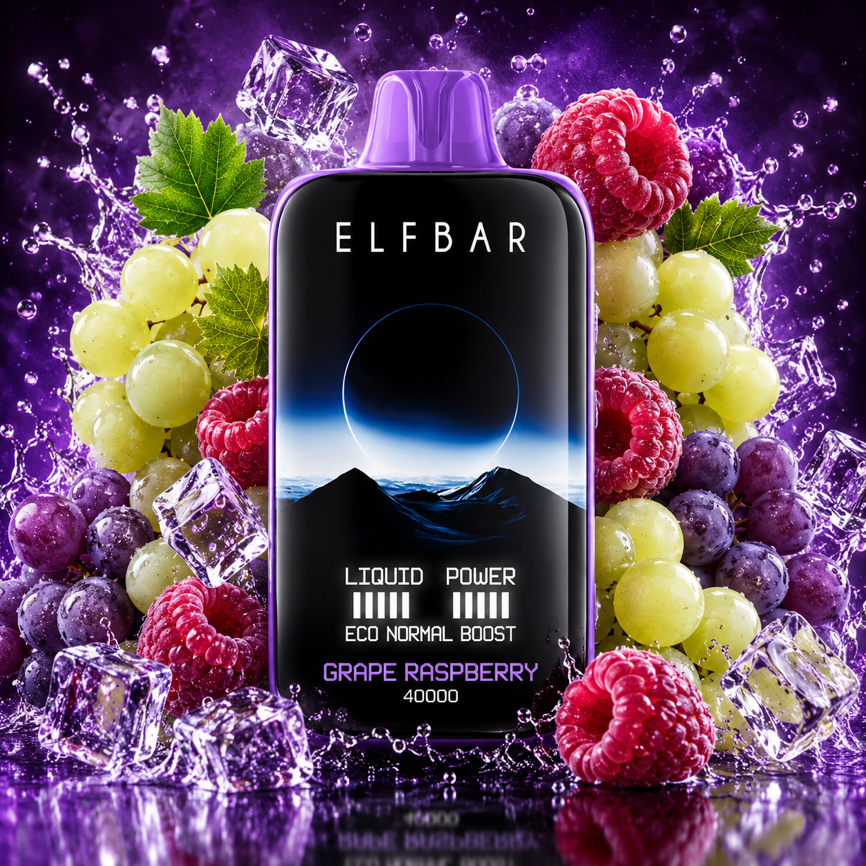 ELF BAR MOON NIGHT 40000 «Виноград і малина»