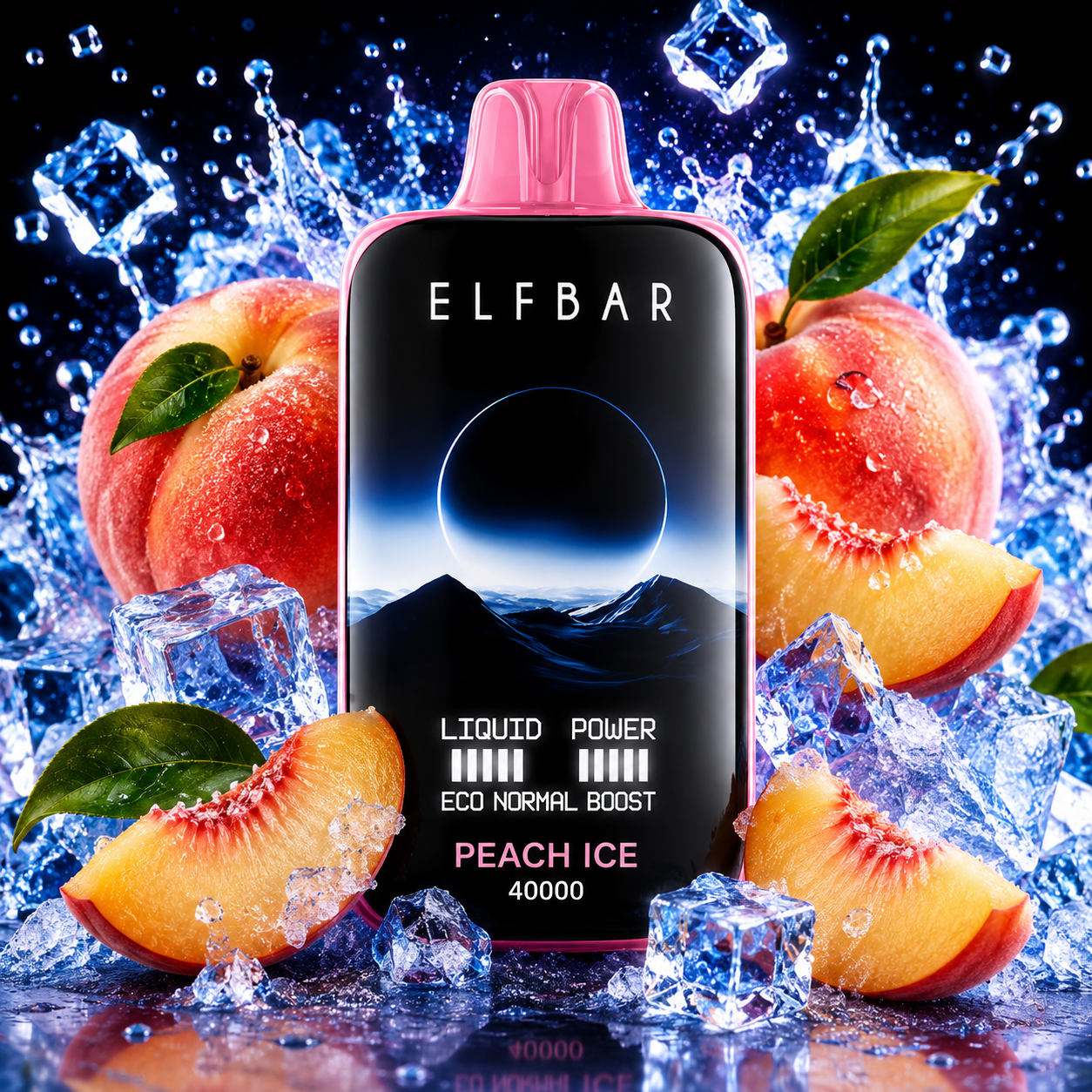 ELF BAR MOON NIGHT 40000 Peach Ice