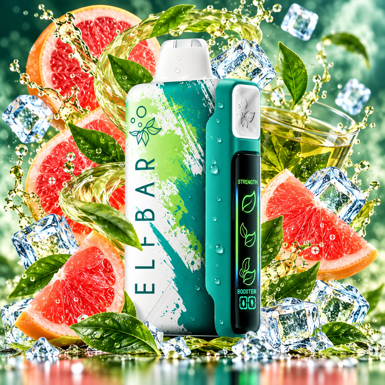 Elf Bar Nic King 30000 «Грейпфрут і зелений чай»
