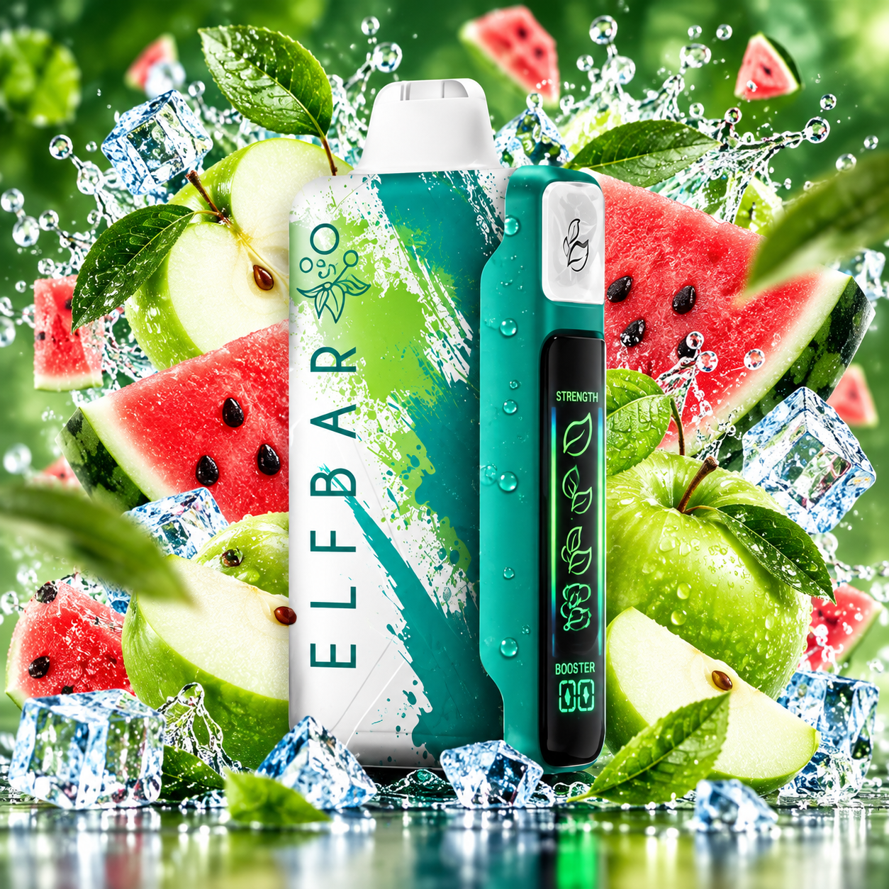 Elf Bar Nic King 30000 «Кисле яблуко та кавун»
