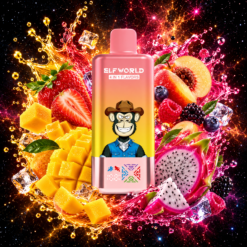 ELF WORLD 4 IN 1 «Драконівський фрукт і полуниця» — «Потрійне манго з льодом» — «Персик і ягоди» — «Фруктовий вибух»