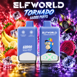 ELF WORLD Tonaldo 66000 «Чорний дракон» (Ice) та «Полуниця-банан»