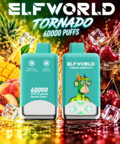 ELF WORLD Tonaldo 66000 Cherry Cola ice & Pineapple Mango Peach