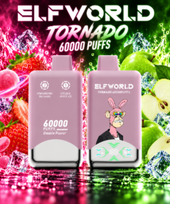 ELF WORLD Tonaldo 66000 Double apple ice & Strawberry big bang