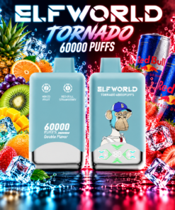 ELF WORLD Tonaldo 66000 Red bull Strawberry & Mixed Fruit