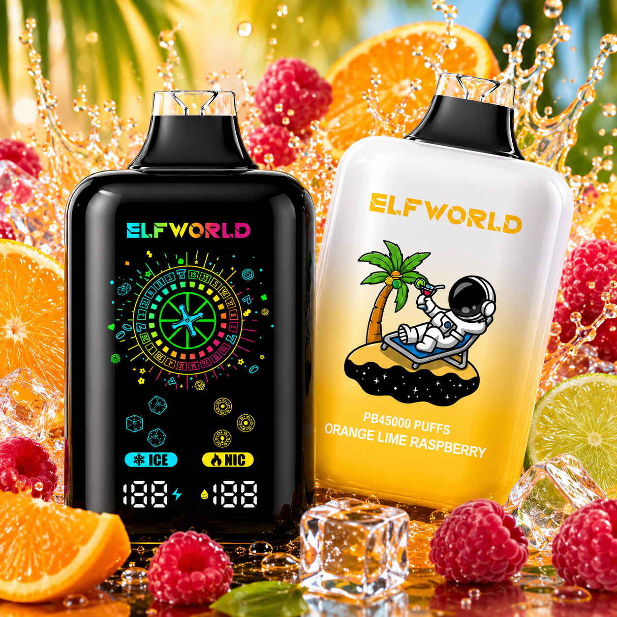 Elfworld PB 45000 Помаранчевий Лайм Малина