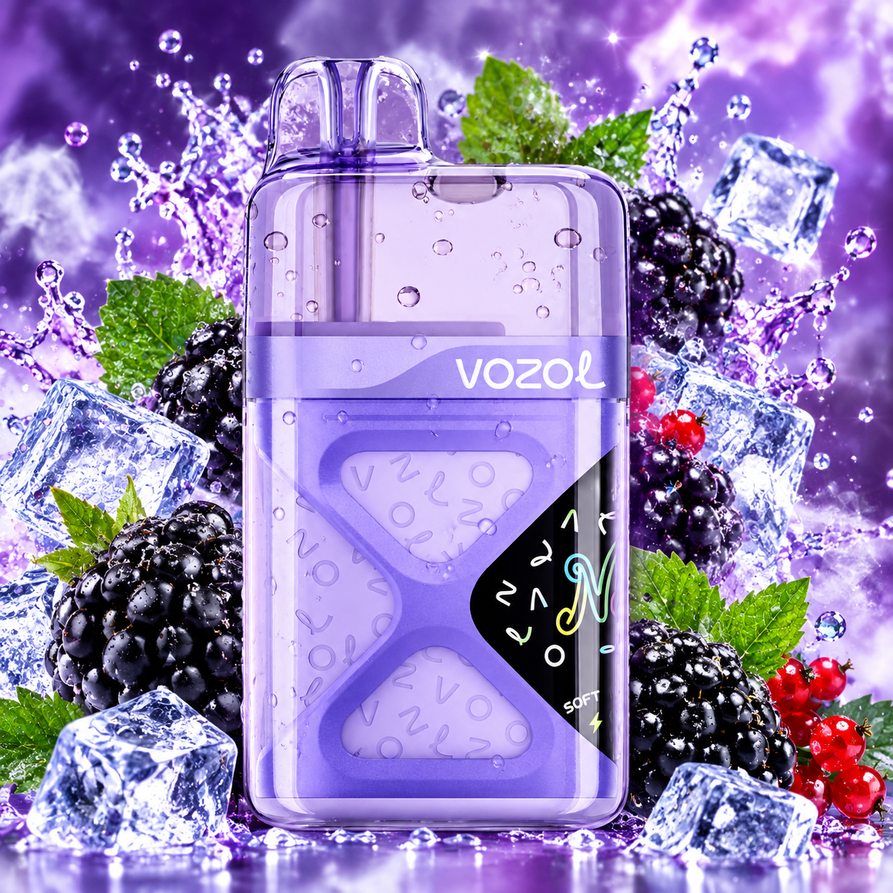 VOZOL NEON 60000 Blackberry Ice