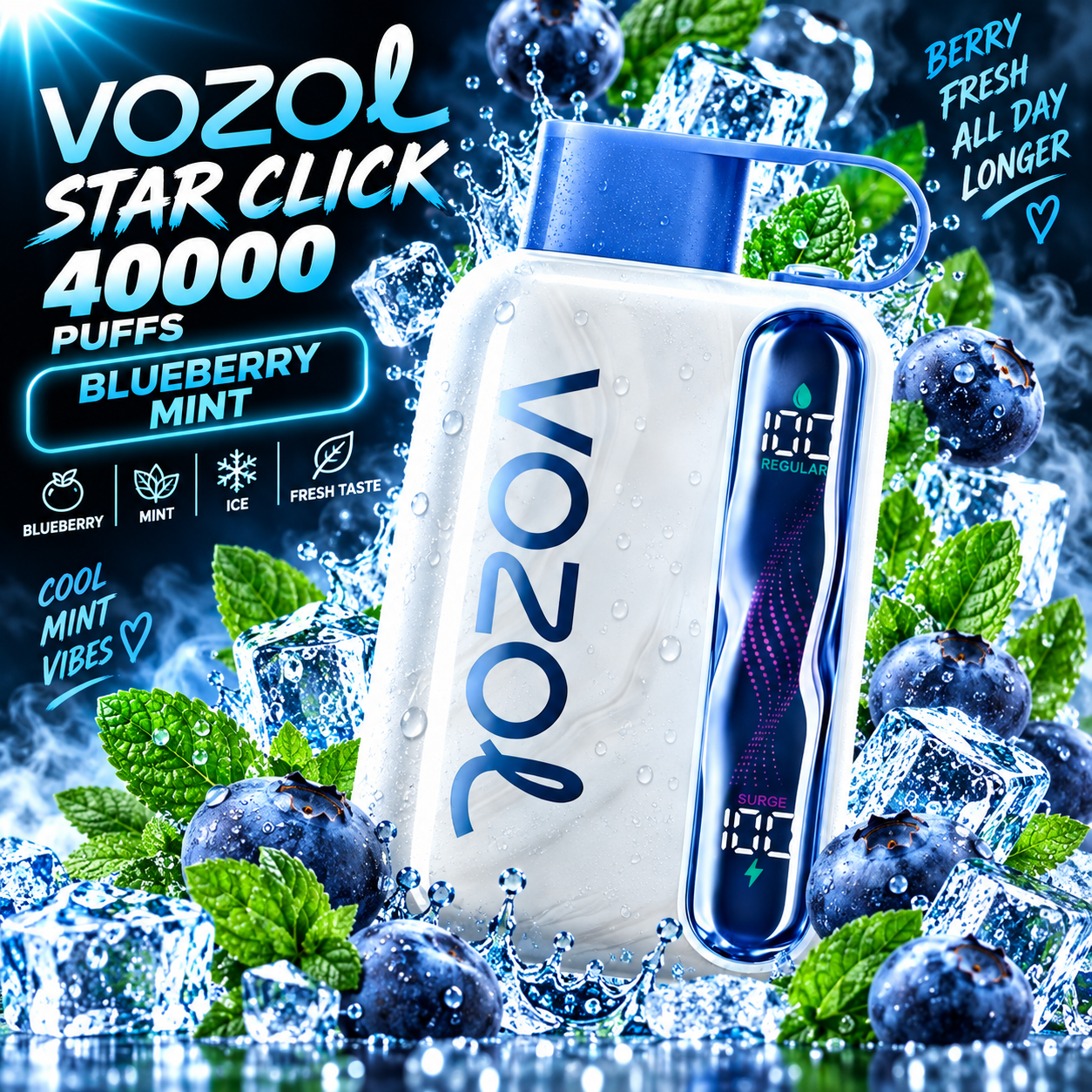 Vozol STAR 40000 Blueberry Mint