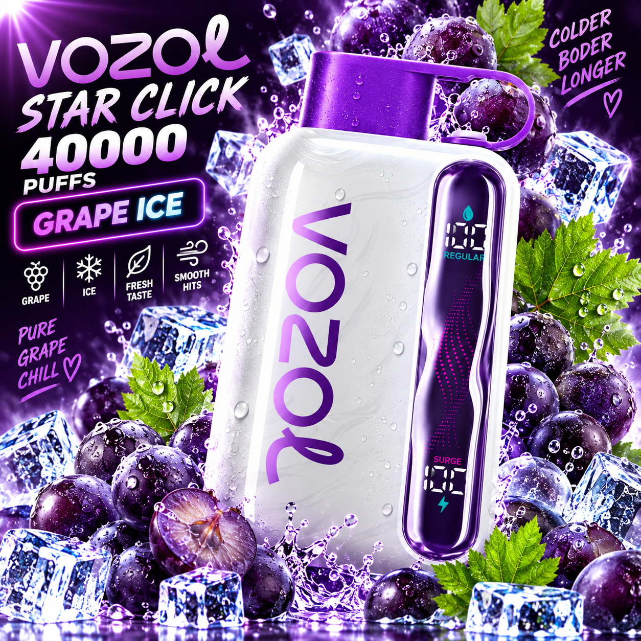Vozol STAR 40000 Grape Ice
