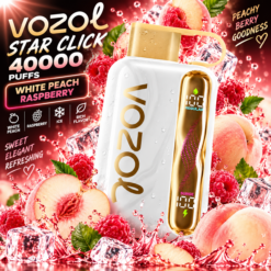 Vozol STAR 40000 «Білий персик і малина»