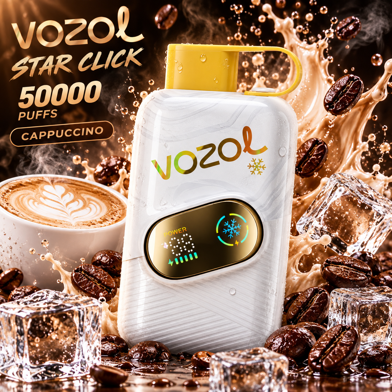 Vozol Star Click 50000 Cappuccino